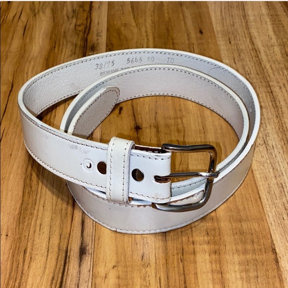 Chambers Accessories - Chambers belt genuine top grain leather, white